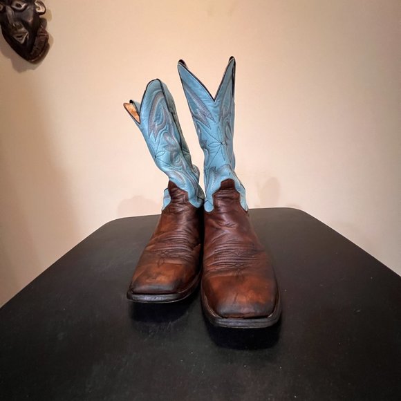 Tony Lama 10D square toe cabra foot western boot - Picture 2 of 10